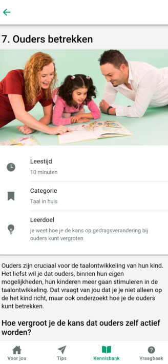 VoorleesExpress screenshot app sessie voorbereiden