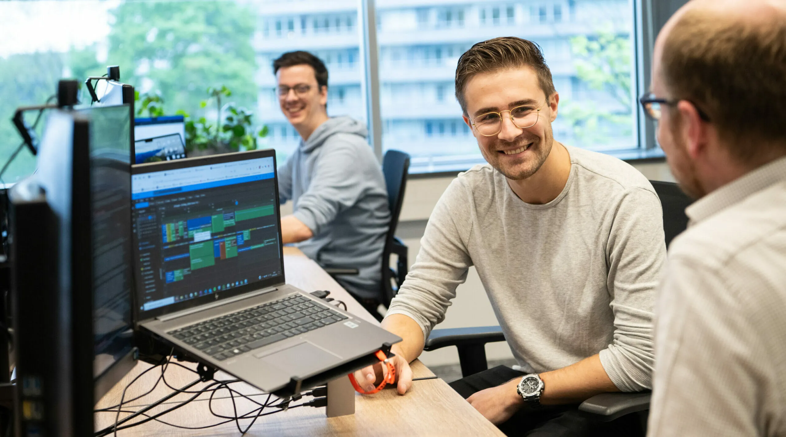 Developer aan het werk